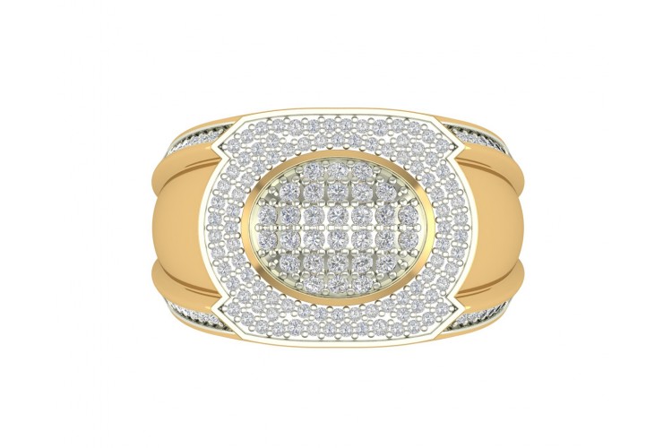 Vance Diamond Gents ring in gold